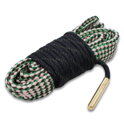 China Outdoor Camping Rise Displacement 308 30-30 .30-06 .300 .303 Survival Gear Caliber Swab Boresnake Wire Rope Rifle Gun Cleaning Strap for sale