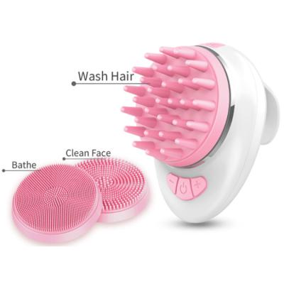 China 2021 Hot Selling Head Silicone Hair Scalp Massager Relax Brush Deep Clean Massage Hair Bath Shower Shampoo Muilt Cleaning Uses for sale