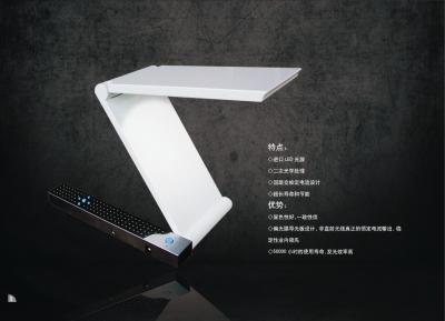 China Foldable LED Flat Luminous Desk Lamp / E27 Rechargeable LED Table Lamps High Brightness for sale