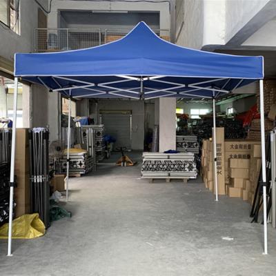 China Commercial Steel Gazebo 3x3 Folding Instant Automatic Outdoor Beach Camping Pop Up Canopy Trade Show Tent 3X3 (10 ftX10ft) for sale