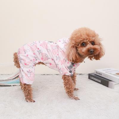 China 2023 Viable Hot Sale Dog Raincoat With Reflective Adjustable Hood Large Dog Rain Coat Jacket Dog Raincoat for sale