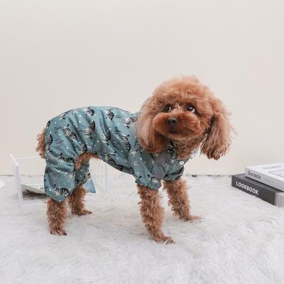 China Viable Hot Selling Four Seasons Waterproof Dog Raincoat With Reflective Adjustable Hood Dog Rain Coat Jacket Pet for sale