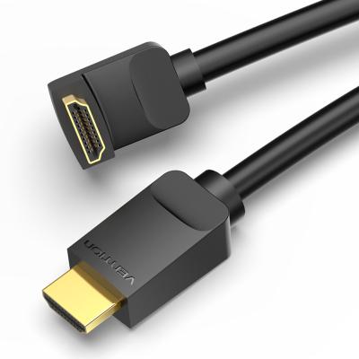 China Computer Builder 1m AARBF 4K HD 3D 90 Degree Elbow HDMI 2.0 Right Angle Cable For PC Laptop TV for sale