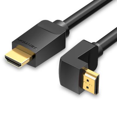 China High Quality Black COMPUTER AAQBI 3m 270 Degree Elbow 4K Ultra HD 3D HDMI Right Angle Cable For PC Laptop TV for sale