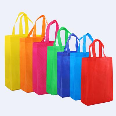 China LOW Cheap Price Eco-friendly Eco Colorful Promotional Tote Pla Non-Woven Shopping Bag by MOQ for sale