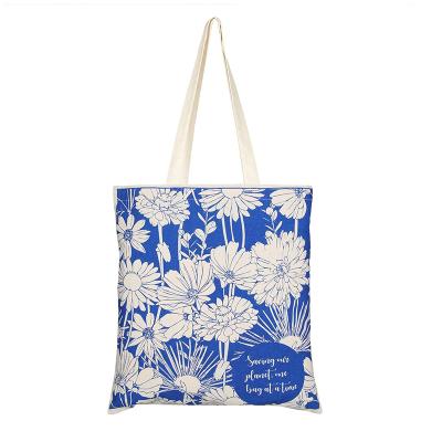 China Handled Canvas Bags With Custom Canvas Tote Bag With Print Logo for sale