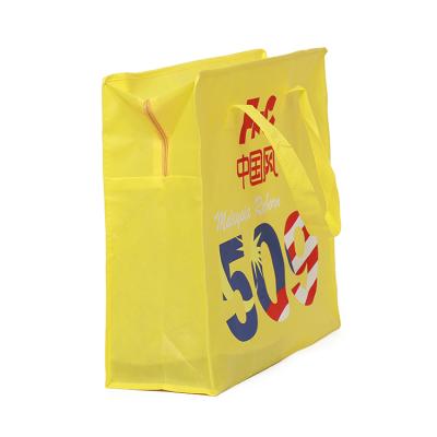 China Custom logo handled printed china foldable reusable collapsible nonwoven shopping bags for sale