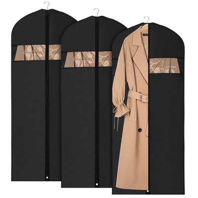 China Wholesale eco-friendly zippered waterproof non-woven suit cover garment bag for long dress for sale