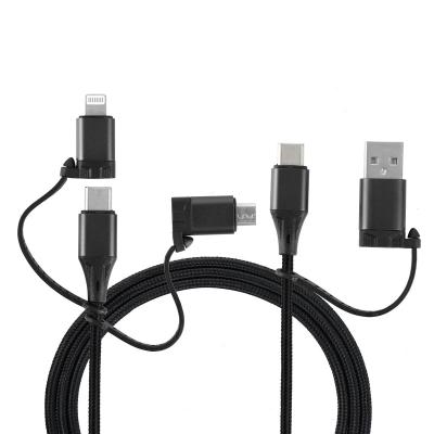 China MP3/MP4 player PD65W six in one full function data cable Apple Android TYPE-C aluminum alloy suitable for laptop two three data clog for sale