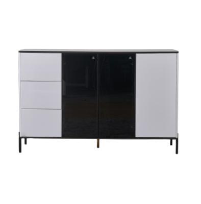 China Hot Selling Modern Simple Modern Simple Wood White Sideboard Dining Cabinet Painting Luxury Tableware Cabinet for sale