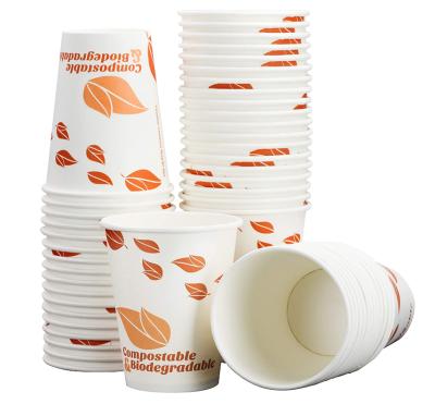 China Disposable Paper Coffee Cups 12 oz Biodegradable & Compostable Disposable Cup Single Wall Flexo Printing / Offset Printing 1 - 6 Colors for sale