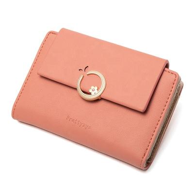 China Hot Selling Custom Fashion PU Medium Leather Water Proof Ladies Wallets Flower Printing Women's Card Holder Wallet for sale