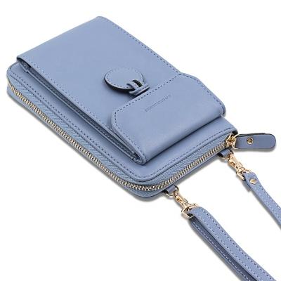 China Large Capacity Multi-Function Multifunctional Zipper Purse Water Proof Wholesale Purses Single Shoulder Mobile Phone Bag for sale