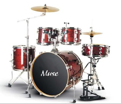 China Acoustic Complete 5 Piece Full Size Drum Set Without Cymbal / Throne for sale