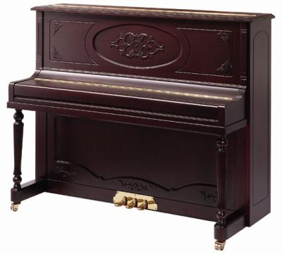 China Luxurious Fine Handcrafted Solidwood Acoustic Upright Piano With Straight Leg AG-125Y8 for sale