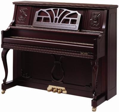 China Brown Polished Antique Acoustic Upright Piano for sale