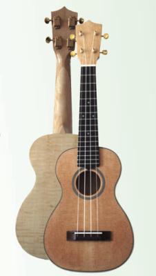 China uquelele profissional UK078-23S da guitarra de Havaí da parte traseira do bordo da chama da madeira maciça de 23 polegadas à venda