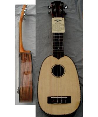 China Ebony Back Elliptical 21inch Hawaii Guitar Ukulele with Rosewood Bridge AGUL22 for sale