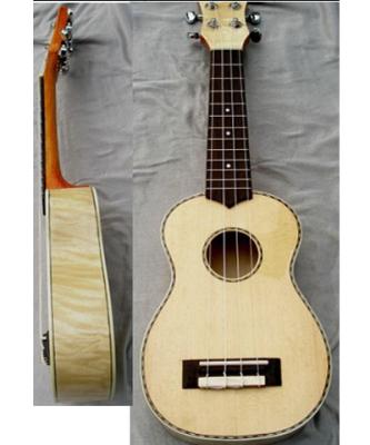 Cina Ukulele fiammeggiate classiche della chitarra delle Hawai della cima dell'acero con la tastiera AGUL16 del palissandro in vendita