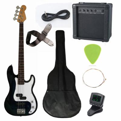 China 43 inch Electric Bass Guitar Kit Four String with JB Classic Bridge AGB43-HB2 for sale