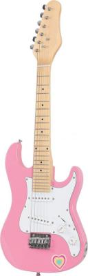 China Pink Single Coil Electric Toy Guitar 32 inch with Rosewood Fingerboard AGT32-ST2 for sale