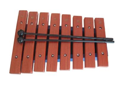 China Red Wood Xylophone Toy Musical Instrument 8 Tunes Percussiion Toy for sale