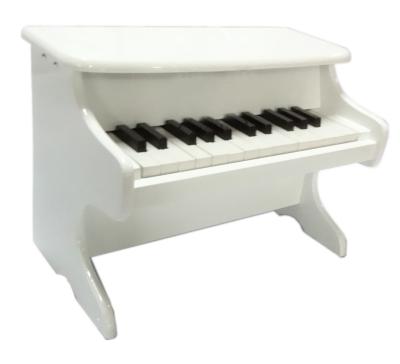 China Blue Baby Toy Wooden Piano , School Childrens Wooden Piano for sale