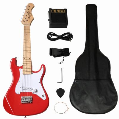 China Solidwood 31 inch Fender Electric Toy Guitar ST Style for Children for sale