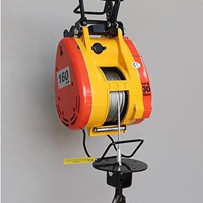 China Building Material Shops Xiaojingang Mall Electric Household Micro Hoist Hanging Crane 220V Portable Electric for sale