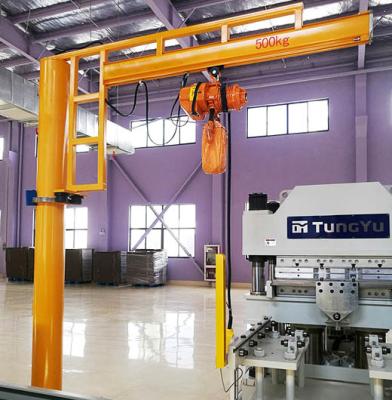 China gantry crane 8 ton fixed pillar rotating 360 degree single jib crane high quality portal price for sale