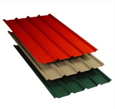 China Construction Building Material 0.15MM Metal Roofing Exterior Wall Steel Color Coated Galvanized Corrugated Sheets for sale