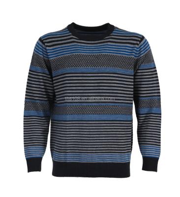 China Anti-pilling MEN'S KNITTED SWEATER MULTI STRIPE for sale