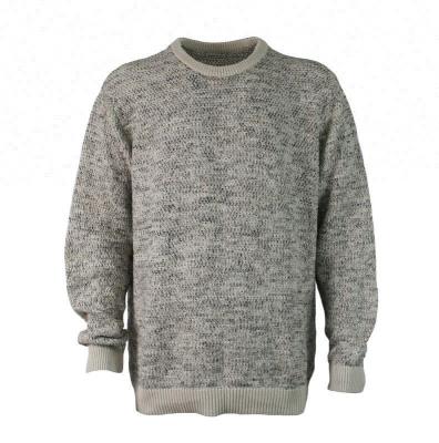 China Anti-pilling Men's Sweater Round Neck With Multi Colored Design for sale