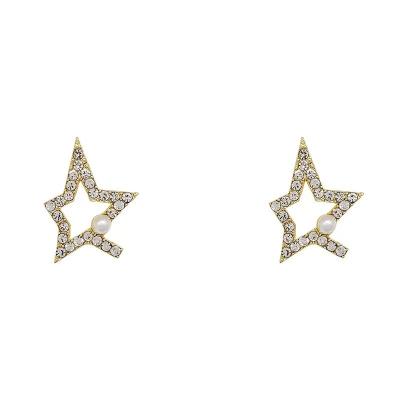 China Fashionable Fancy Stud Earrings Rhinestone Women Star Earrings for sale