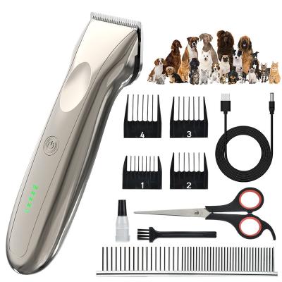 China Viable Electric Cordless Shaver Kit Set Pet Clippers Cat Dog Hair Trimmer Grooming Hair Trimmer for sale