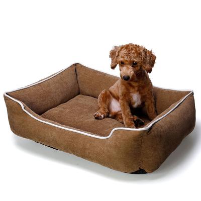 China Waterproof High Quality Soft Soothing Washable Removable Pet Bed Luxury Dog Beds Dog Bed for sale