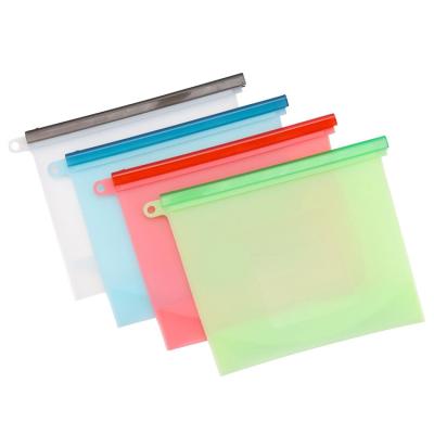 China Reusable Reusable Silicone Seal Food Preservation Bag Airtight Food Storage Bag for sale