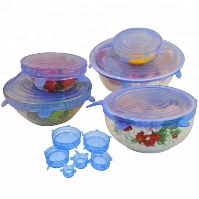 China Non Spill Silicone Stretch Bowl Covers Silicone Stretch Lids Stretch Food Covers for sale