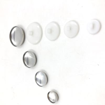 China 2021 HOT SALE Fashion Bottom Plastic Fabric And Aluminum Button Covers Viable Kit For Thick Fabric for sale