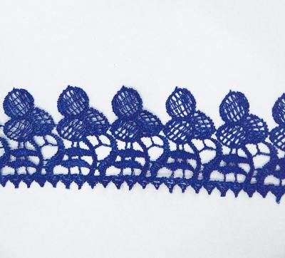 China Sustainable African Cord Lace Manufacturing, Guipure Lace Tops, Fancy Polyester Lace Trim Exporter for sale