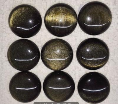 China New Cat's Style Round Cabochons For Gold Obsidian for sale