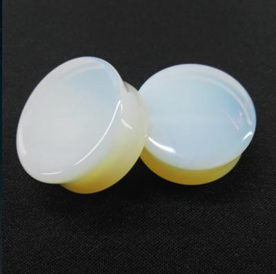 China Gemstone Plugs And Tunnels Organic Body Opals Stone Piercing Jewelry For Wholesale for sale