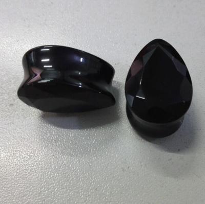 China Fashionable Natural Stone Teardrop Ear Plugs Tunnels For Wholesale for sale