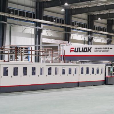 China 1400-2800mm Double Facer Corrugated Paper Machine 5ply Corrugated Cardboard Production Line for sale