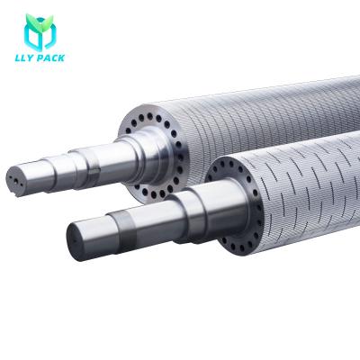 China Factory High Precision Alloy Steel Groove Corrugated Roller In Packaging Machinery Parts for sale