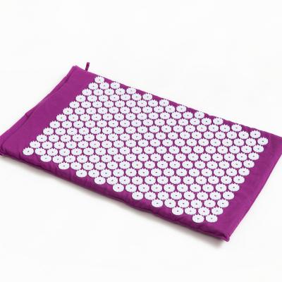 China Eco-friendly Acupressure Mat For Back Pain Relief Acupressure Yoga Mat Acupuncture Mat And Pillow for sale