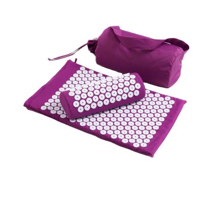 China Purple Massage Coconut Mat Nails Acupuncture Therapy With Spikes for sale