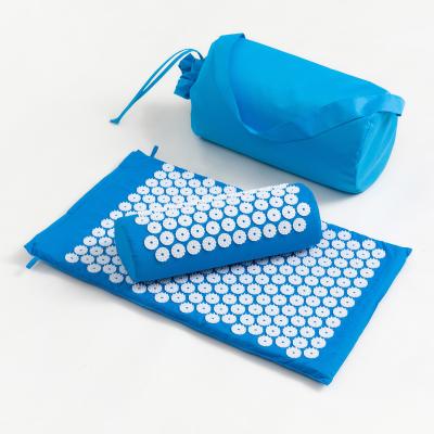 China Eco-friendly 100% Natural Linen Material Top Quality Acupressure Mat And Pillow Sets for sale