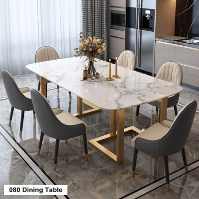 China (Other)Adjustable Hot Selling Dining Table Modern Nordic Furniture Style Designs Luxury Dining Table for sale