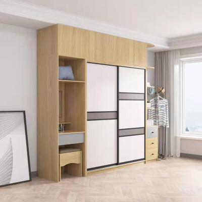 China Modern Customizable Wooden Wardrobe (Other) High Grade Adjustable Wardrobes Bedroom With for sale